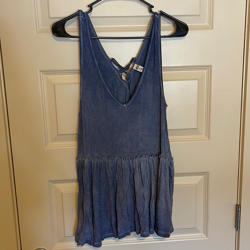 American Rag, Blue flowy tank, size M